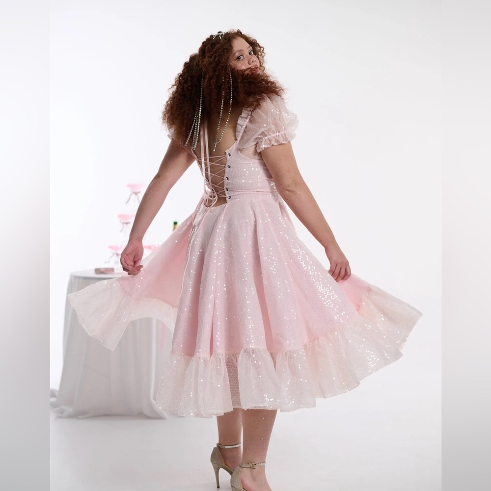 SOLD Selkie Sparkling Foxglove dress - Picture 2 of 6
